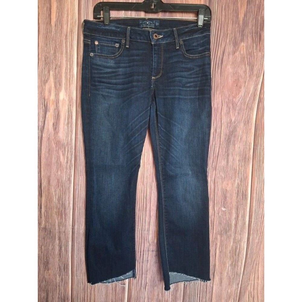 Lucky brand cropped raw frayed hem size 4